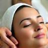 Facial treatment in progress