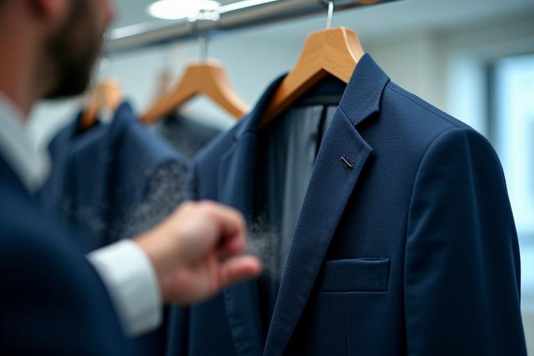 Servicio profesional de limpieza en seco para trajes y prendas delicadas
